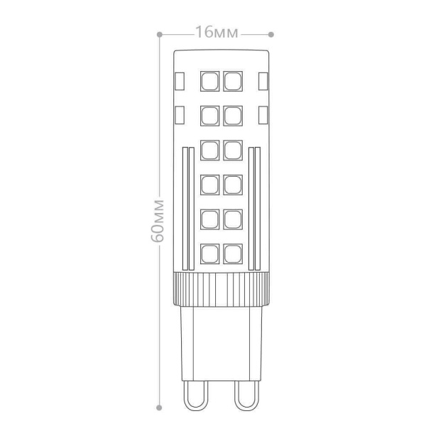 Лампа светодиодная Feron G9 7W 4000K прозрачная LB-433 25767