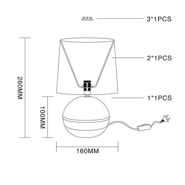 Настольная лампа Escada Nymph 10169/L Beige