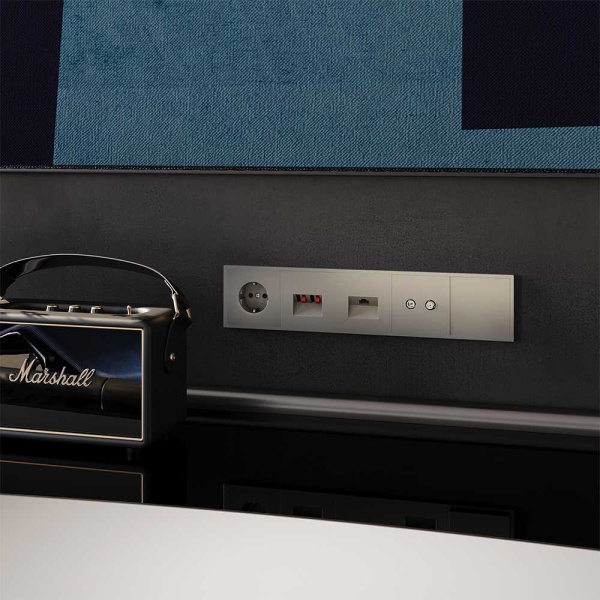 Заглушка Voltum S70 с суппортом, (кашемир) VLS080103