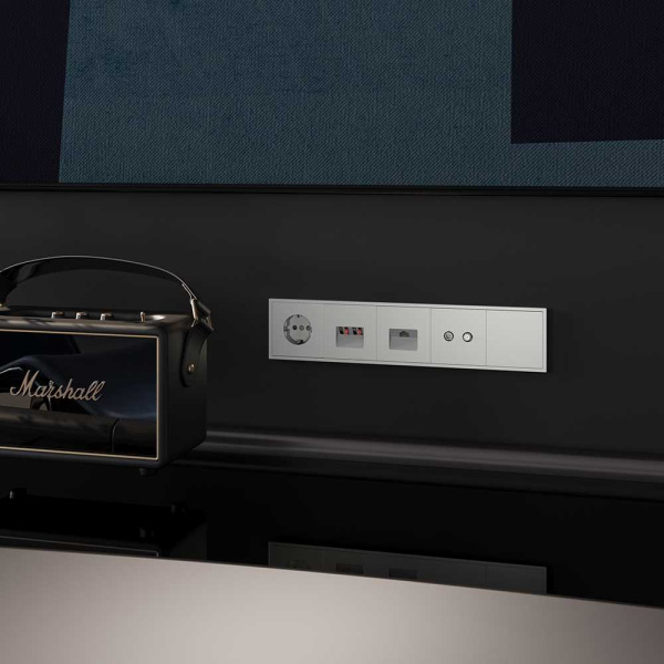 Заглушка Voltum S70 с суппортом, (сталь) VLS080105