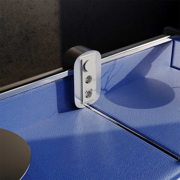 Рамка стеклянная Voltum S70 на 3 поста, (сталь, стекло) VLS110305