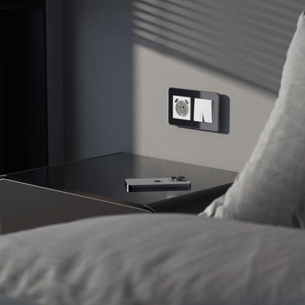 Выключатель двухклавишный с подсветкой Werkel W1120141 4690389197284