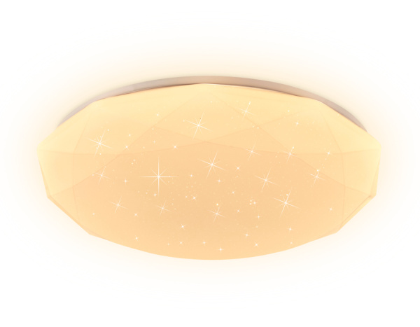 FF417 Светодиодный светильник c подсветкой RGB FF417 WH белый 60W D400*80 (ПДУ ИК)