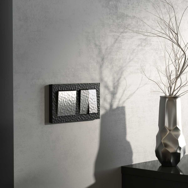 Выключатель Werkel Hammer одноклавишный серебряный W1210006 4690389161865