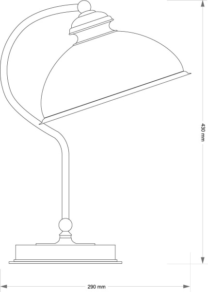 Настольный светильник KUTEK LIDO LID-LG-1(P)GR