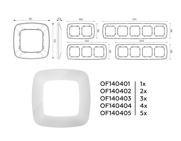 Рамка AMBRELLA VOLT OF140405