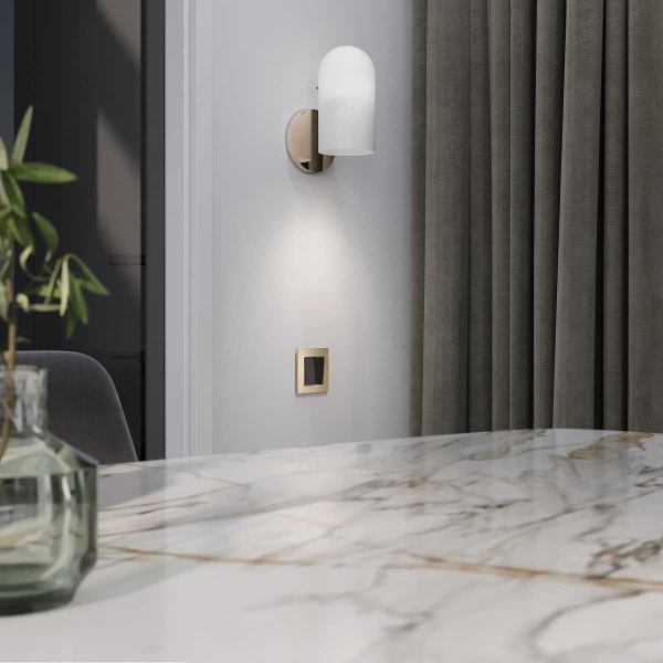 Выключатель Werkel двухклавишный черный акрил W1120048 4690389197642