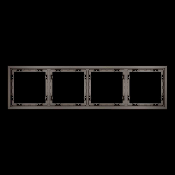Рамка пластиковая S70 на 4 пост, (капучино) Voltum VLS100414