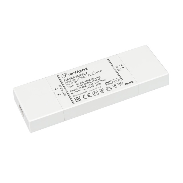 Блок питания ARV-SP-48060-FLAT-PFC (48V, 1.25A, 60W) Arlight 052081