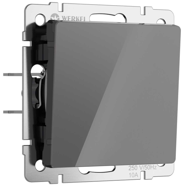 Выключатель Werkel одноклавишный графит акрил W1110044 4690389197406