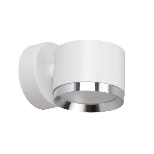 Светильник  настенный Feron HL4598  Barrel DUET 12W, 230V,GX53, белый + хром IP20