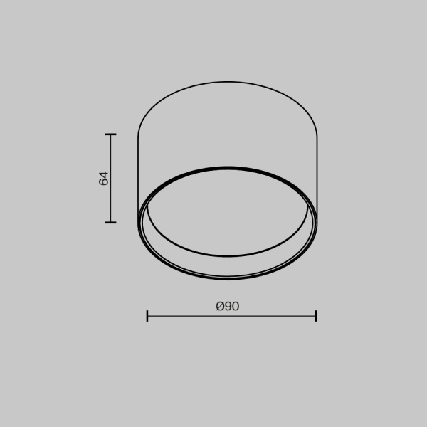 Потолочный светильник Maytoni Technical Ceiling Glare C127CL-L7W4K-B