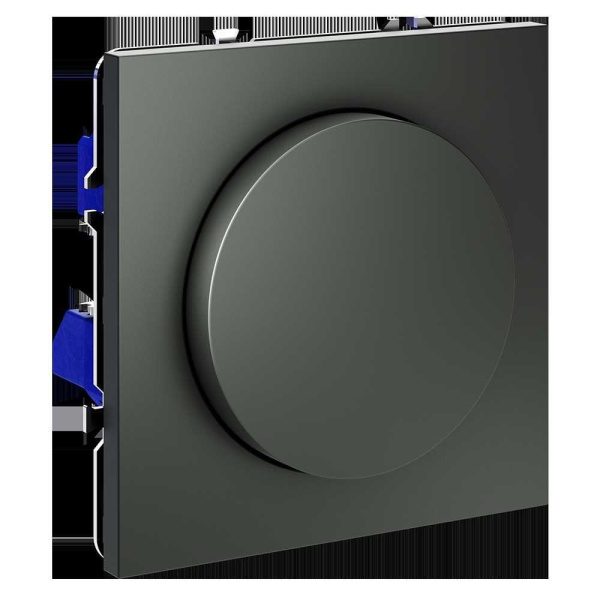 Светорегулятор встраиваемый Voltum S70 поворотно-нажимной 600 Вт, (титан) VLS070306