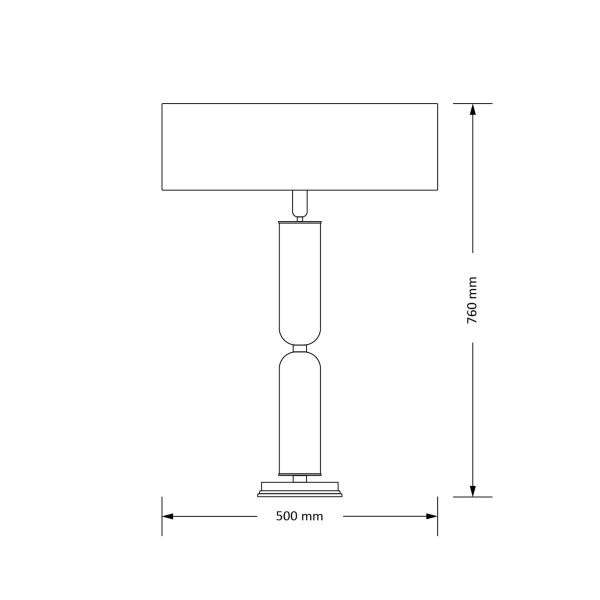 Настольный светильник KUTEK MOOD Natura NAT-LG-1(ZM)2