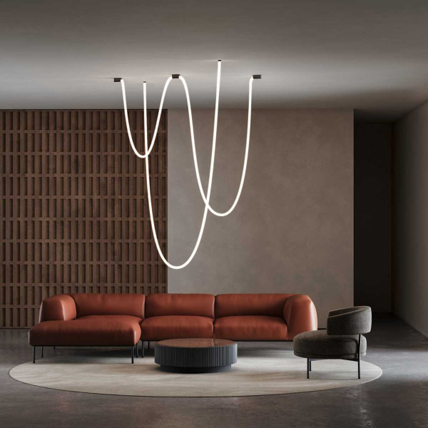 Накладные крепления для круглого гибкого неона Full light черный Elektrostandard a070757