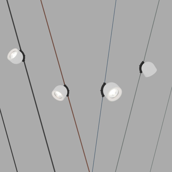 Трековый светодиодный светильник Denkirs Belty Spot DK5540-WH+BK