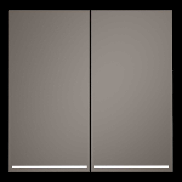 Клавиши для выключателя/переключателя двухклавишного с подсветкой, S70 (капучино) Voltum VLS000414