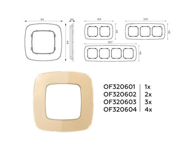 Рамка AMBRELLA VOLT OF320602