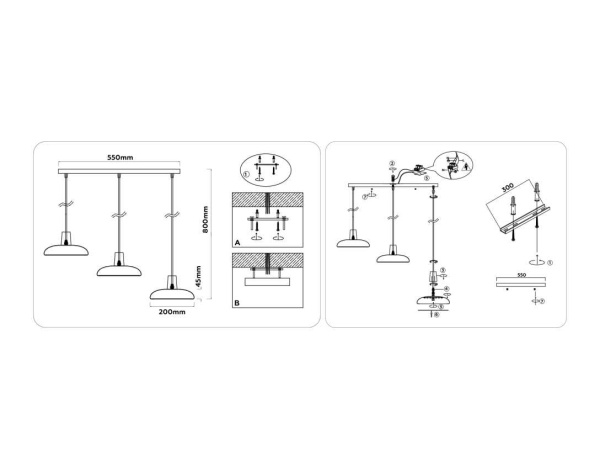 Светильник подвесной Ambrella light COMFORT FL4840