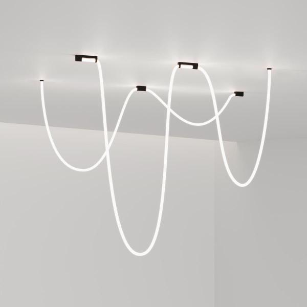 Накладные крепления для круглого гибкого неона Full light черный Elektrostandard a070759