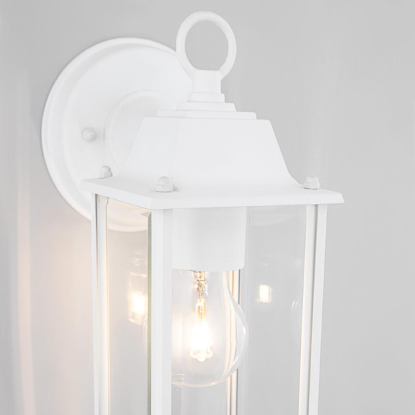 Уличный настенный cветильник Elektrostandard 1008D Brick белый a038439