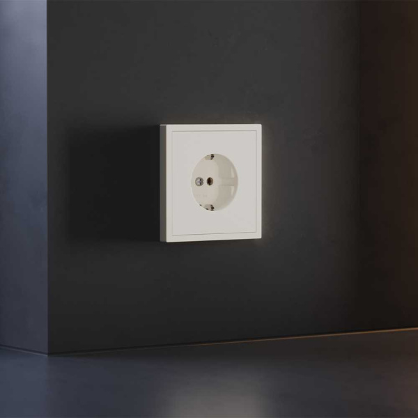 Накладка для розетки с заземлением, S70 (хлопок) Voltum VLS000613