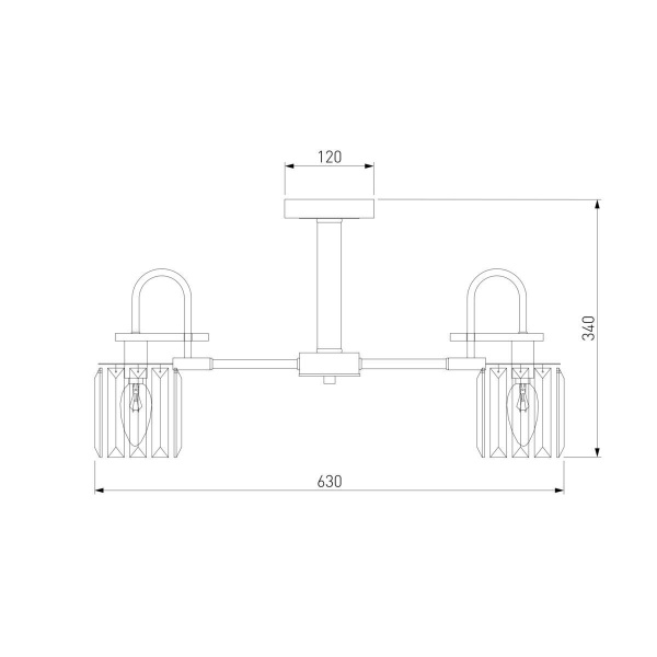 Потолочная люстра Eurosvet Tenia 70090/5 графит Smart