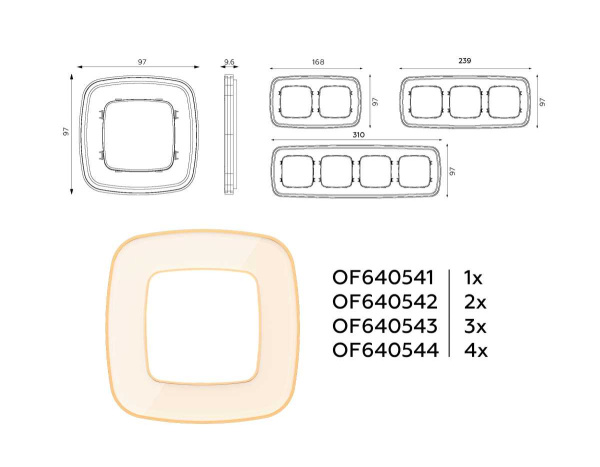 Рамка AMBRELLA VOLT OF640341