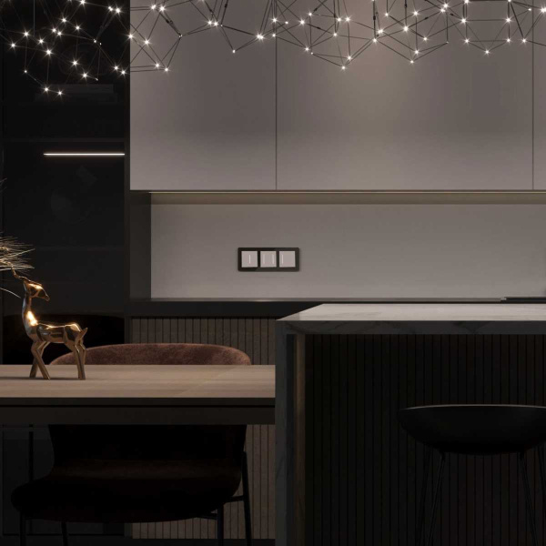 Выключатель Werkel сенсорный двухклавишный с подсветкой белый W4522001 4690389198021