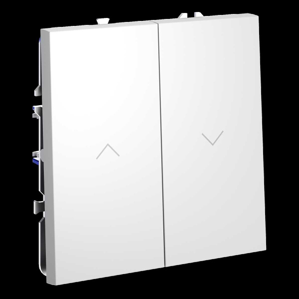 Выключатель встраиваемый S70 для жалюзи 10А, (белый матовый) Voltum VLS020702