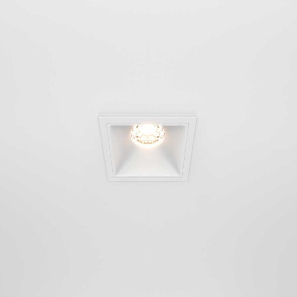 Встраиваемый светильник Maytoni Alfa LED DL043-01-10W3K-D-SQ-W