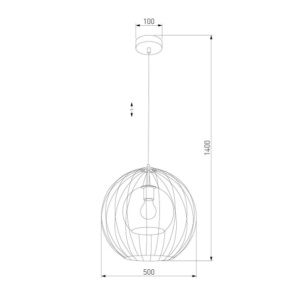 Подвесной светильник TK Lighting 2552 Universo Black