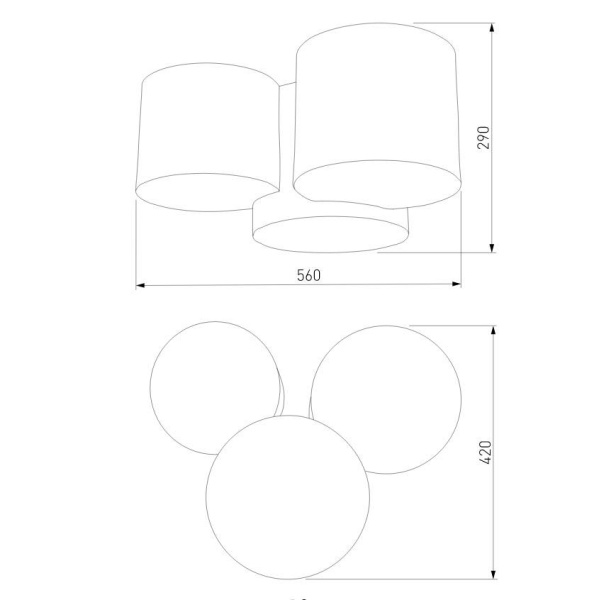 Потолочный светильник TK Lighting 6591 Mona Nature