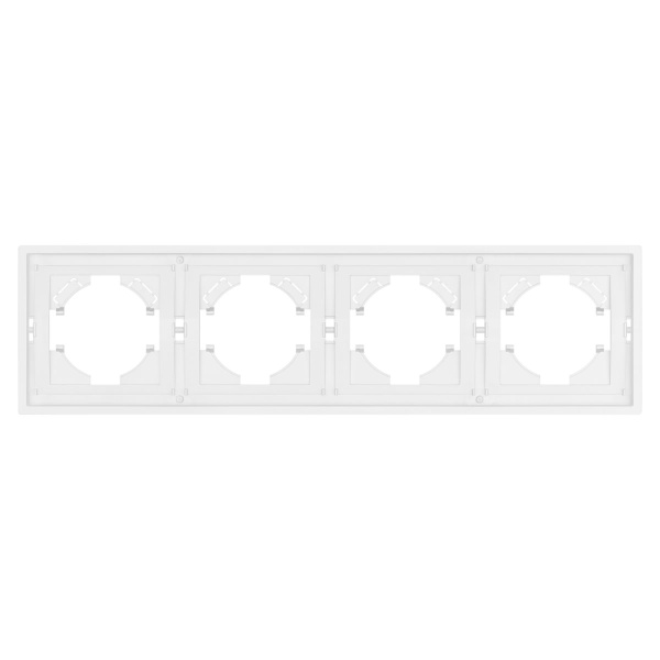 Рамка пластиковая FRM-TENDO-PL-4-WH Arlight 053847