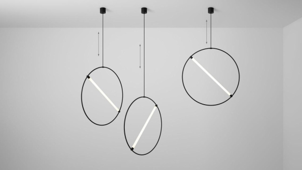 Подвесной светодиодный светильник Siled Truba Hoop 7373000