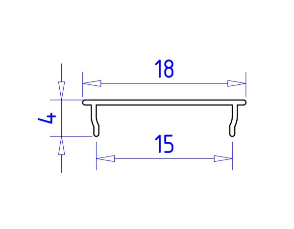Профиль с рассеивателем Ambrella Illumination GP1500AL