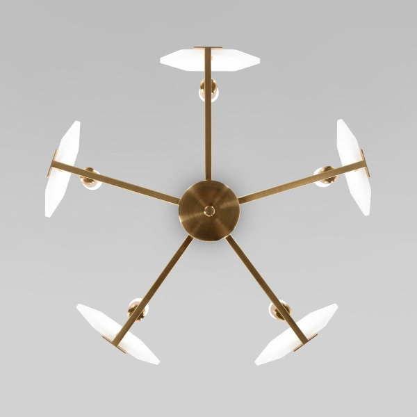 Потолочная люстра Eurosvet Marble 60158/5 латунь Smart