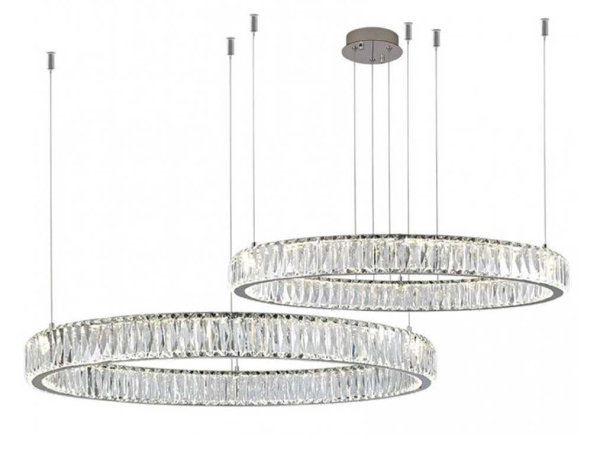 Горизонтальная композиция Newport 8240 из двух колец хром №16 S8240_034CH