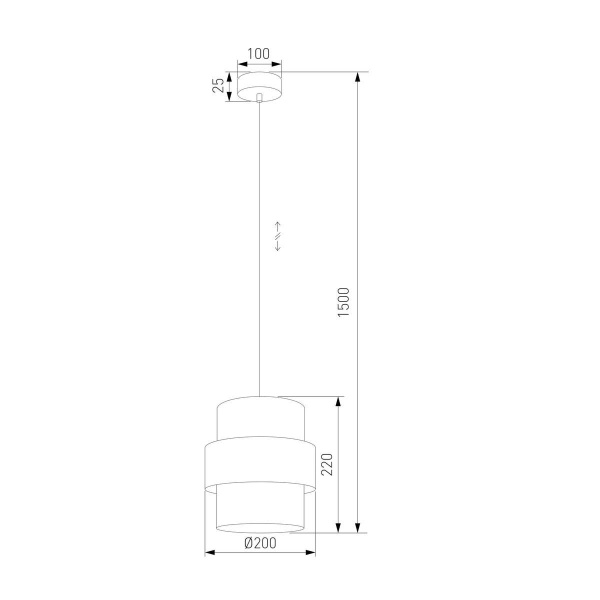 Подвесной светильник TK Lighting 5401 Calisto