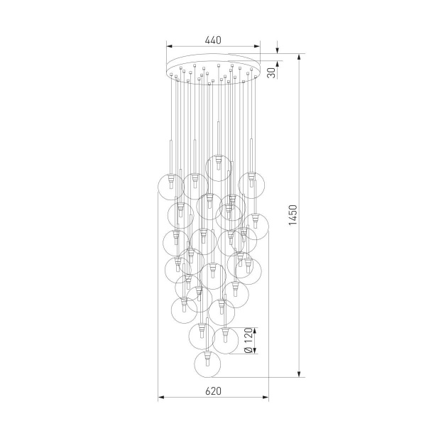 Подвесная люстра TK Lighting 10099 Nilos