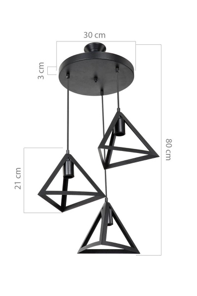 Подвесная люстра Toplight Cherise TL1605H-03BK