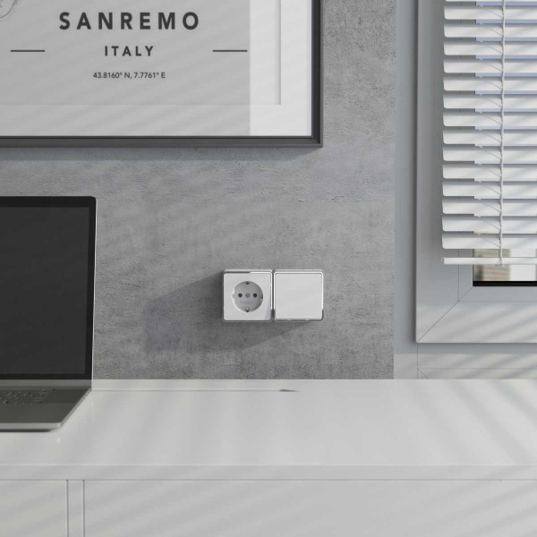 Выключатель одноклавишный Werkel Gallant белый W5010001 4690389163692