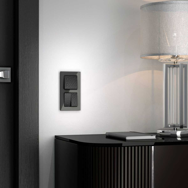 Рамка на 2 поста Werkel Favorit черный W0021108 4690389159589