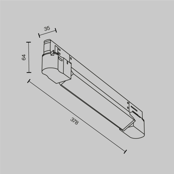 Трековый светодиодный светильник Maytoni Technical Basis TR196-3-10W4K-W