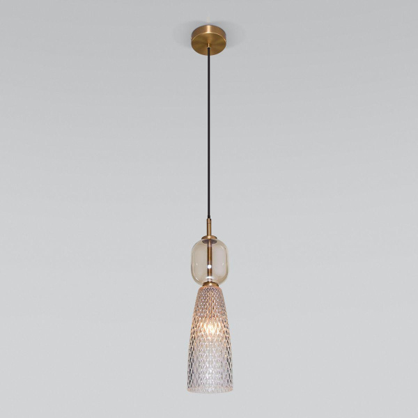 Подвесной светильник Eurosvet Glossy 50211/1 янтарный