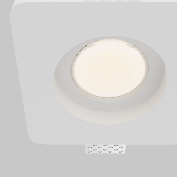 Встраиваемый светильник Maytoni Technical Gyps Modern DL002-GU10-02-W