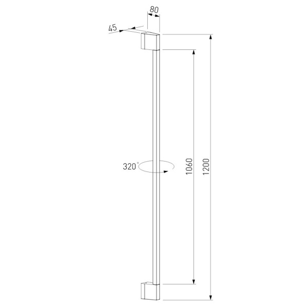Уличный настенный светодиодный cветильник Elektrostandard Argos 35121/D черный a069887