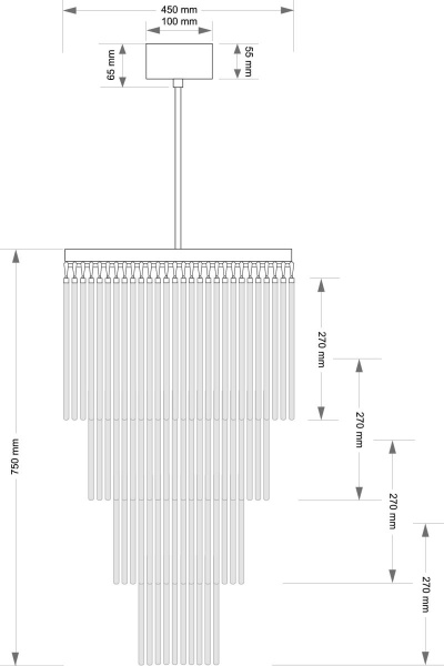 Подвесной светильник KUTEK FILAGO FIL-ZW-10(P)450/270