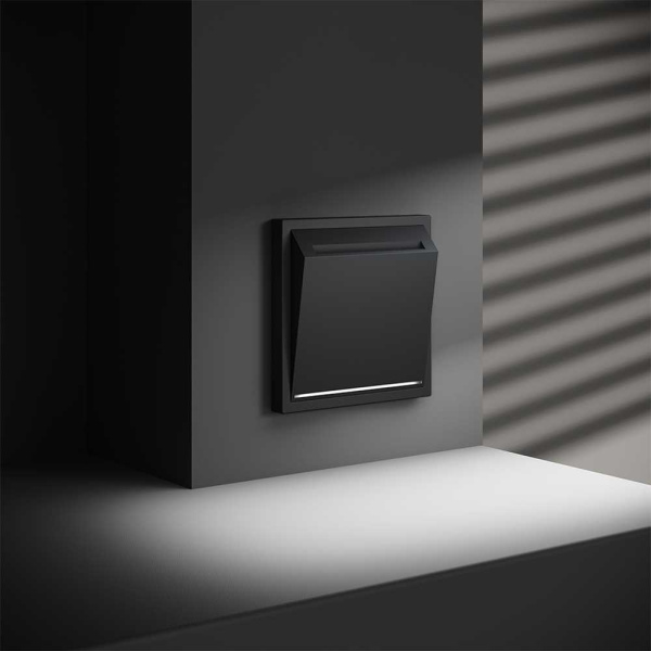 Выключатель встраиваемый S70 карточный 16А, (графит) Voltum VLS010707