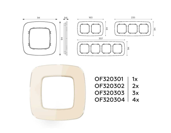 Рамка AMBRELLA VOLT OF320301
